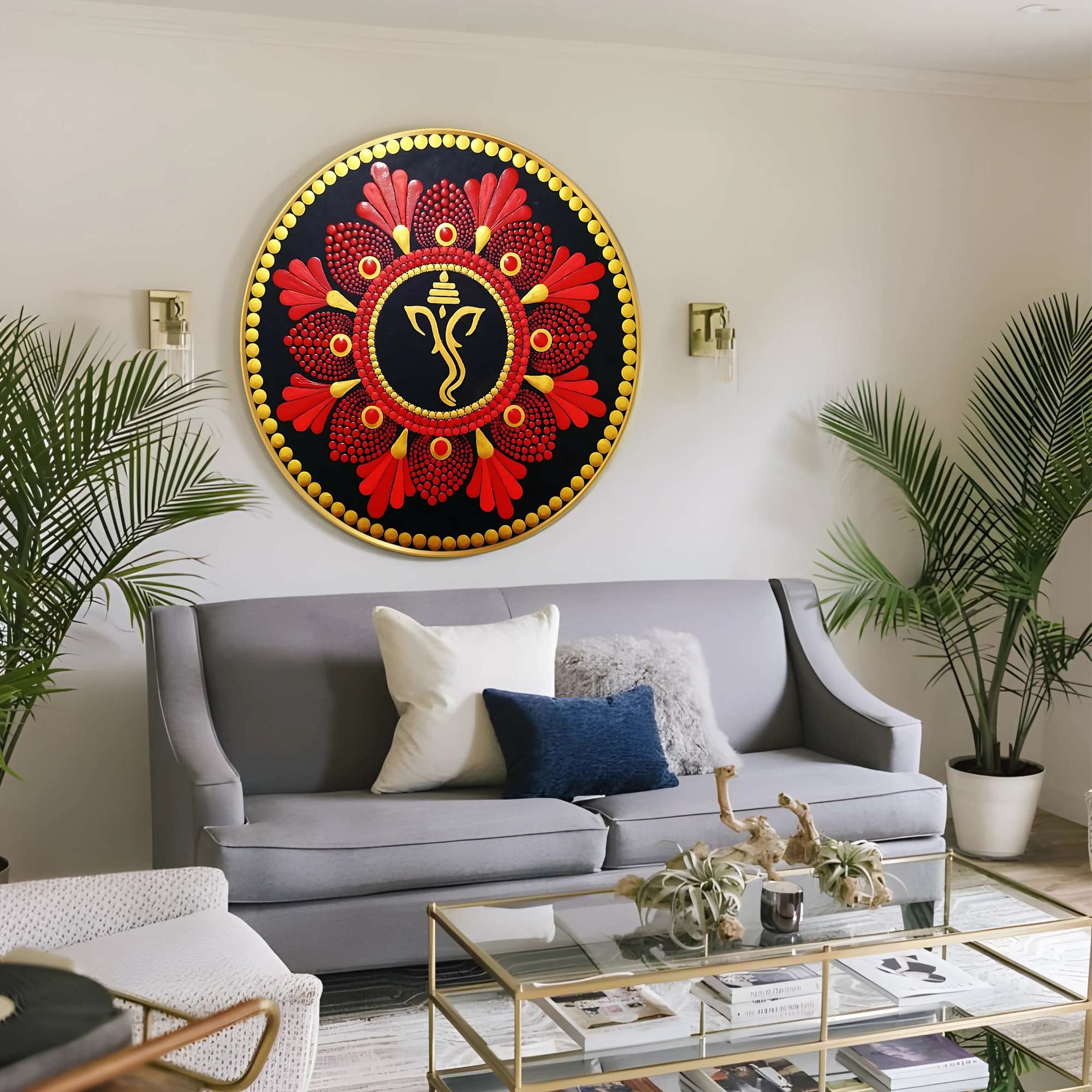 Round Wall Painting - Image 6